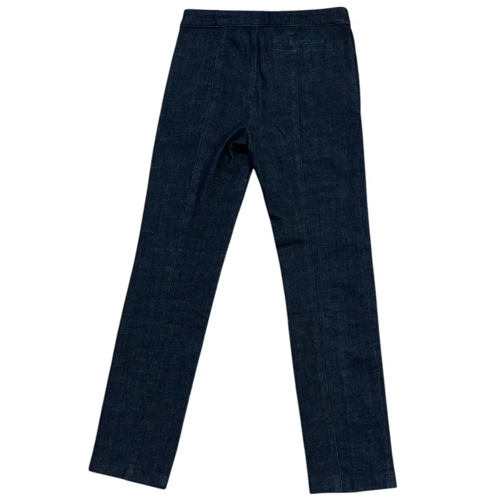 Tory Burch Navy Blue Straight Leg Denim Slacks Jeans Women’s 24 Preppy Old Money